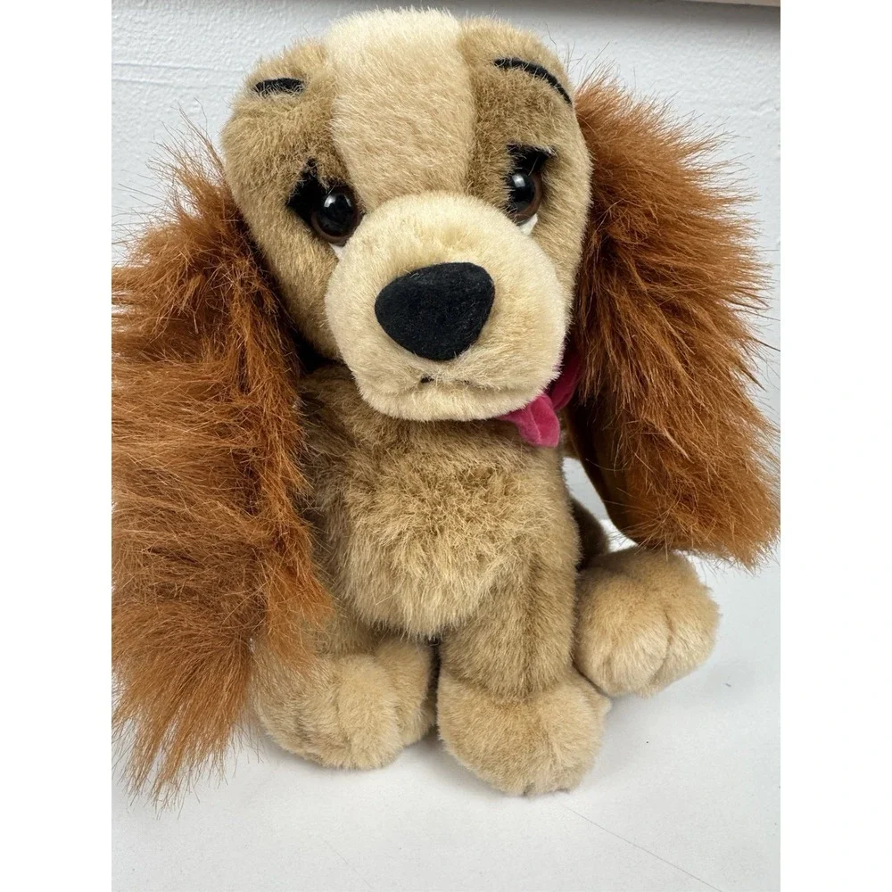 Vtg Disney Lady and the Tramp Lady Plush Dog Cocker Spaniel Stuffed Animal‎ 8
